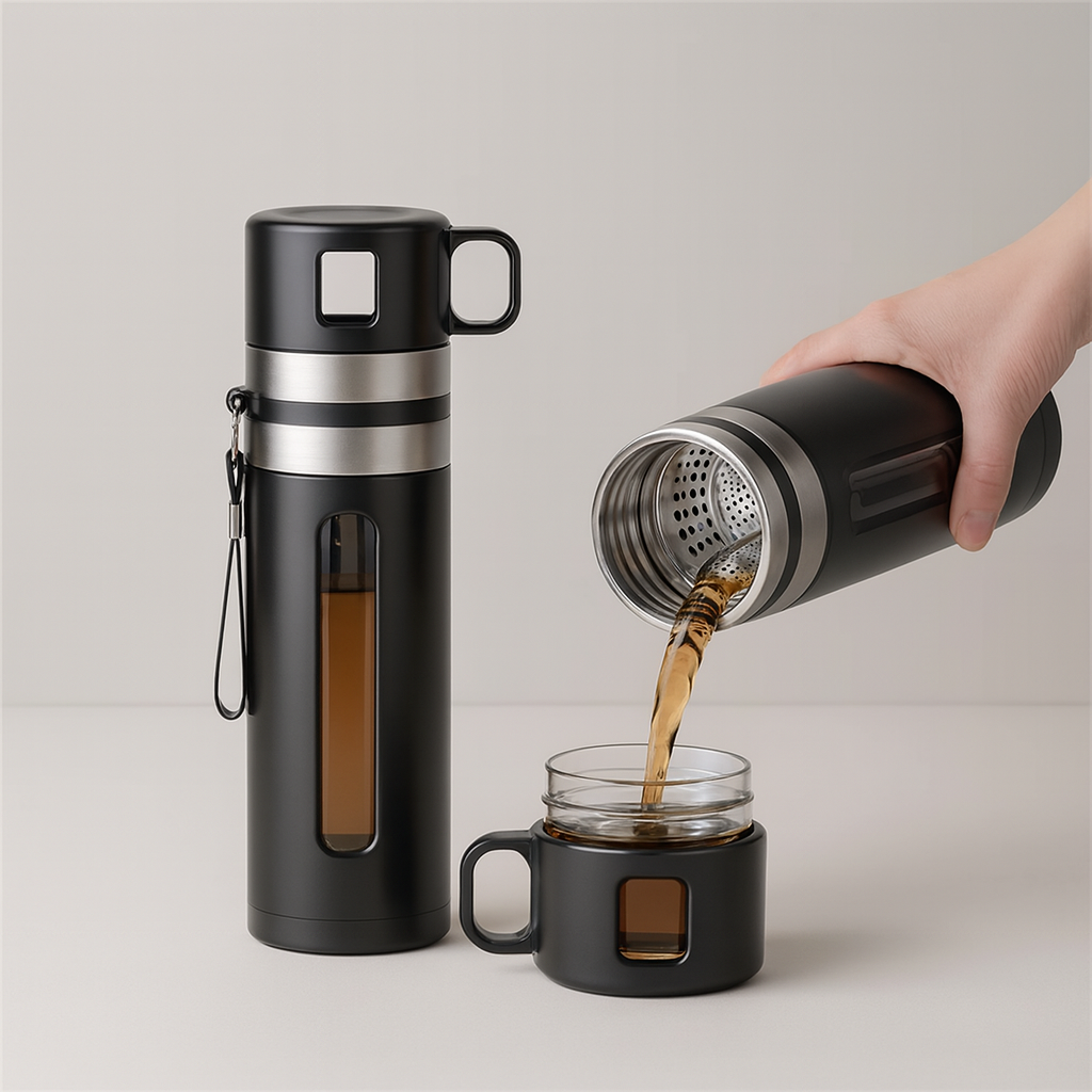 Breweli Infuser – Luxus Teeflasche mit Eingebautem Sieb (520 ml)
