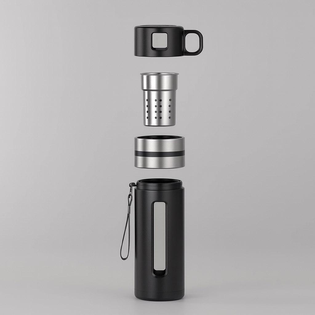 Breweli Infuser – Luxus Teeflasche mit Eingebautem Sieb (520 ml)