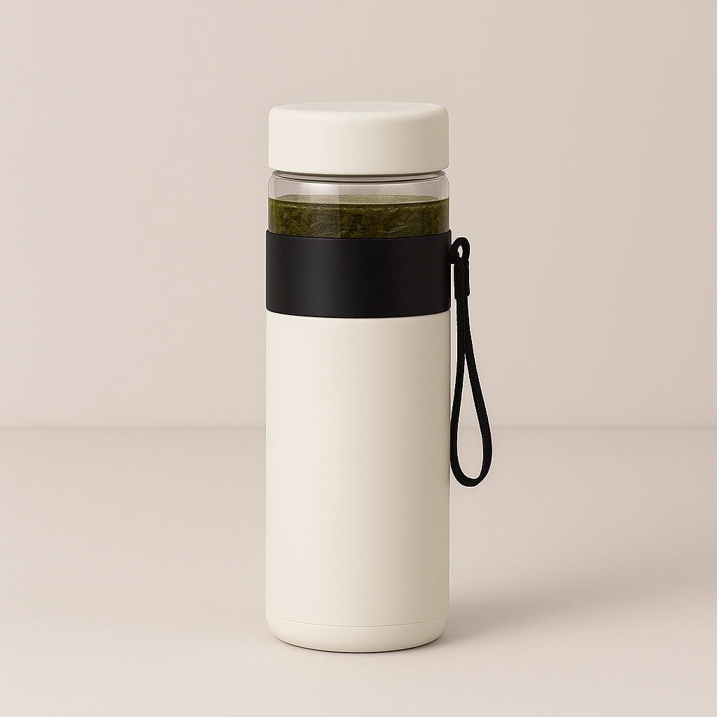 Breweli Isolierflasche mit Tee-Infuser – Hält 6 Stunden warm & 12 Stunden kalt