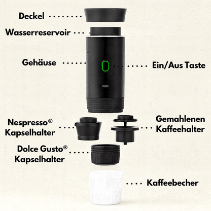 Breweli – Tragbare Kaffeemaschine
