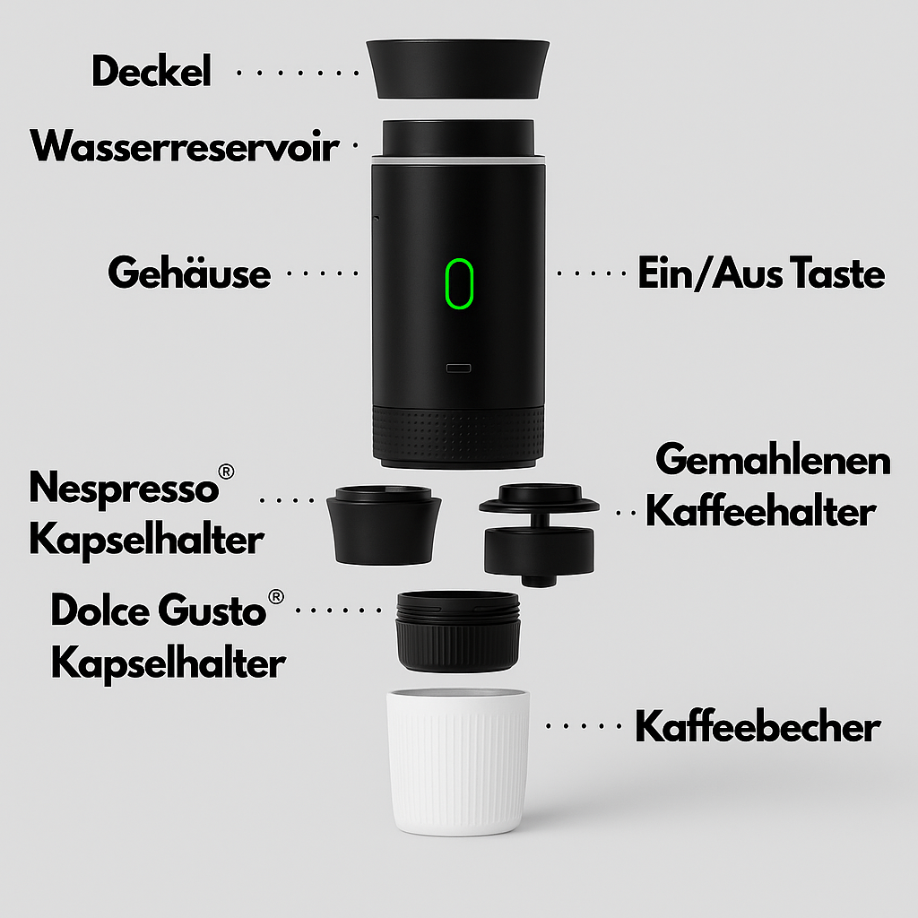 Breweli – Tragbare Kaffeemaschine