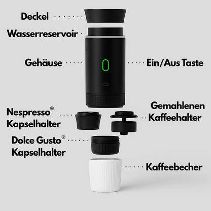 Breweli – Tragbare Kaffeemaschine